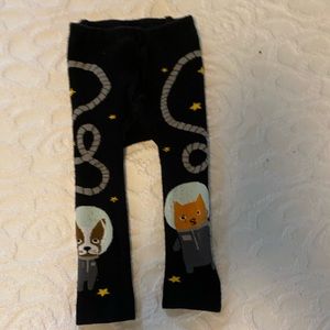 Black Space Doodle Pants